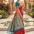 Festive red banarasi silk blend saree with colorful meenakari border