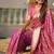 Onionpink soft banarasi silk blend saree with meenakari zari weaving