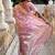 Pink soft banarasi silk blend saree with meenakari zari weaving