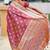 Onionpink soft banarasi silk blend saree with meenakari zari weaving