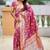 Onionpink soft banarasi silk blend saree with meenakari zari weaving