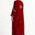 Red zari & sequins embroidered velvet stitched straight kurta set with pant
