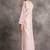 Light-pink floral embroidered chanderi silk stitched straight kurta set with pant