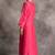 Pink floral embroidered chanderi silk stitched straight kurta set with pant