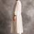 White floral embroidered chanderi silk stitched straight kurta set with pant