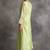 Green floral embroidered chanderi silk stitched straight kurta set with pant