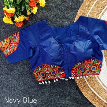 Ready to wear navratri patch work blouse 1