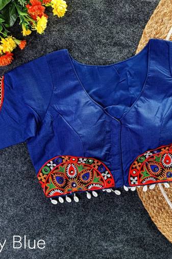 Ready to wear navratri patch work blouse