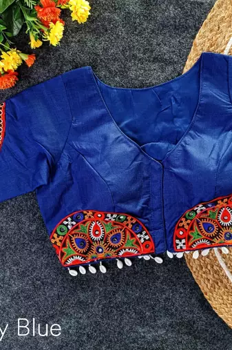 Ready to wear navratri patch work blouse