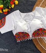 Gujarati garba special mirror work cotton blouse