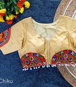 Real mirror handwork cotton navratri blouse