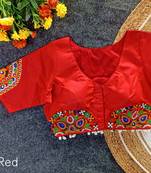 Traditional navratri chaniya choli mirror work blouse