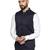 Men blue textured nehru jacket