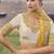 Yellow zari weaving heavy embroidered wedding saree