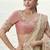 Cream zari weaving heavy embroidered wedding saree