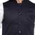 Men blue textured nehru jacket