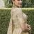 Cream silk heavy embroidered wedding saree