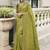 Green silk heavy embroidered wedding saree