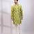 Lime green embroidered chanderi silk kurta set