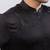 Black embroidered linen satin kurta set
