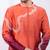Orange ombre embroidered chanderi silk kurta set