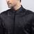 Black embroidered linen satin bandhgala and pant