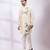 Off white embroidered chanderi silk kurta set
