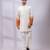 Ivory ombre embroidered silk kurta set
