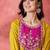 Women ethnic motifs embroidered a-line kurta with palazzo
