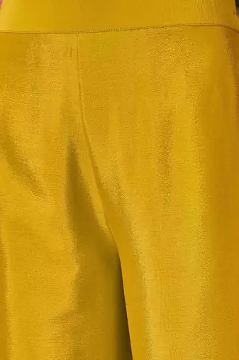 Women ethnic motifs embroidered a-line kurta with palazzo
