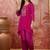 Embroidered sweetheart neck kurta & trousers kurta sets