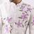 Greyish white embroidered silk bandhgala and pant