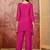 Embroidered sweetheart neck kurta & trousers kurta sets