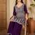 Embroidered v-neck kurta & palazzos