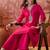 Embroidered v-neck kurta & palazzos kurta set