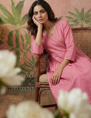 Yoke  embroidered kurta & palazzos kurta sets 2