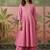 Yoke  embroidered kurta & palazzos kurta sets
