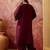 Embroidered round-neck kurta & harem pants