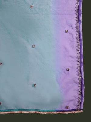 Embroidered kurta & trouser with dupatta 4