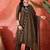 Floral yoke design round neck sequinned a-line kurta with trousers & dupatta