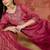 Zari sequence thread embroidered v-neck straight kurta & trousers with dupatta