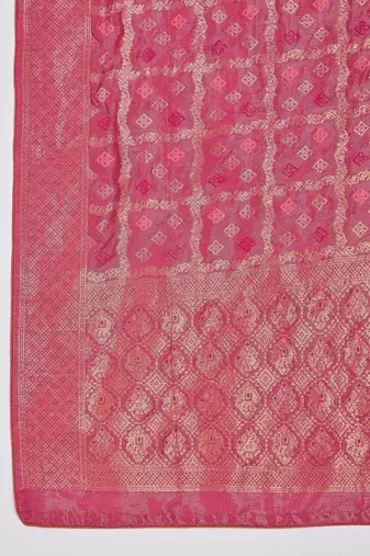 Zari sequence thread embroidered v-neck straight kurta & trousers with dupatta