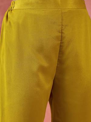 Women ethnic motifs embroidered regular sequinned kurta with trousers & dupatta 4
