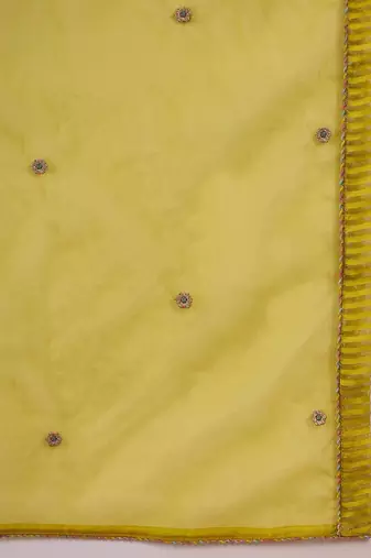 Women ethnic motifs embroidered regular sequinned kurta with trousers & dupatta