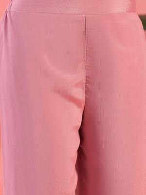Women ethnic motifs embroidered regular sequinned kurta with palazzos & dupatta 3