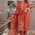 Cotton printed straight kurti-pant-dupatta set