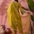 Floral embroidered flared sleeves zari straight kurti with dhoti pant & dupatta