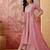 Women floral embroidered pleated sequinned kurta with trousers & with dupatta