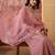 Women floral embroidered pleated sequinned kurta with trousers & with dupatta