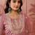 Women floral embroidered pleated sequinned kurta with trousers & with dupatta